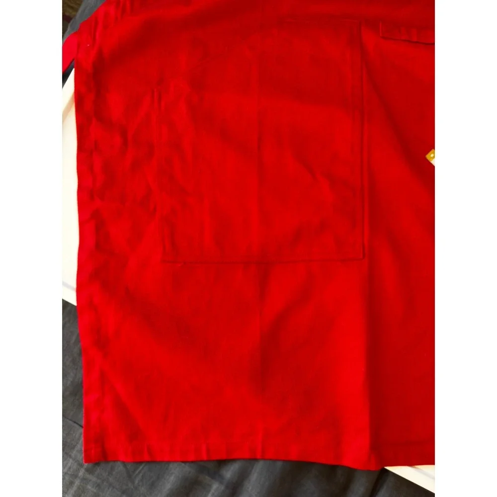 KitchenAid Red Full Size Adult Bib Apron with Pockets NEW without tags